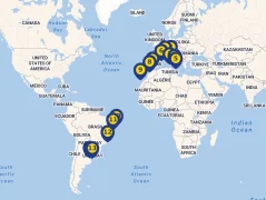 Mapa plavby