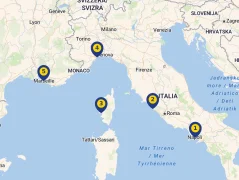 Mapa plavby