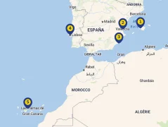 Mapa plavby