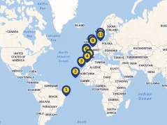 Mapa plavby
