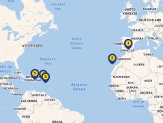 Mapa plavby